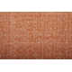 Rectangle Fleurette Solid Color Hand Loomed Polyester Area Rug in Orange