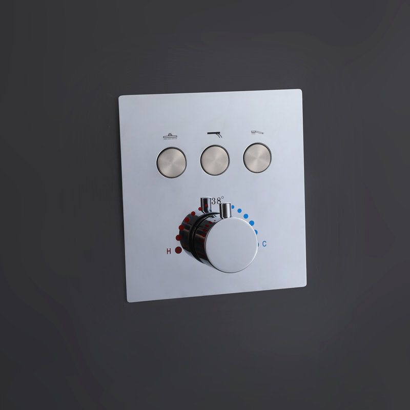 All-In-One Kit with Rough in-Valve, Polish Chrome