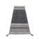 Azizi Striped Hand Woven Cotton Black Rug