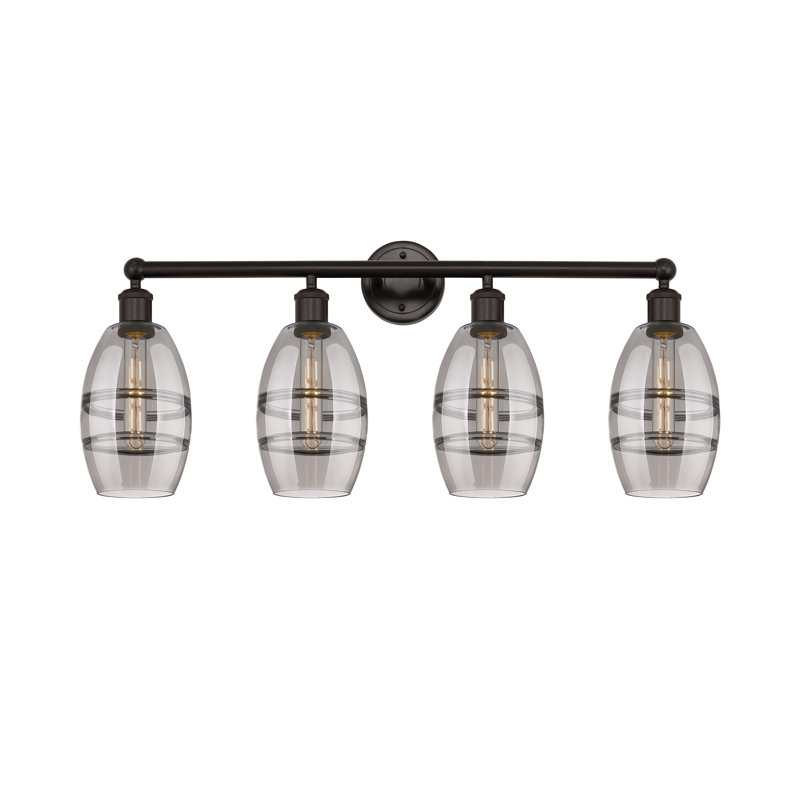 Dundrod 4 - Light Dimmable Vanity Light, Oil Rubbed Bronze, Light Smoke