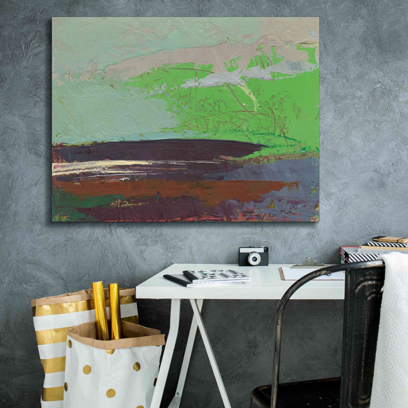 «Ceide Study XIII» par Grainne Dowling, peinture sur toile tendue, H 26 po x l 34 po x P 1,5 po