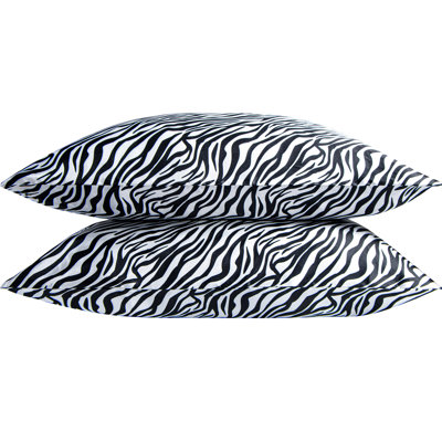 2 Pack Satin Marble Print Pillowcases