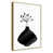 Toile avec cadre flottant or