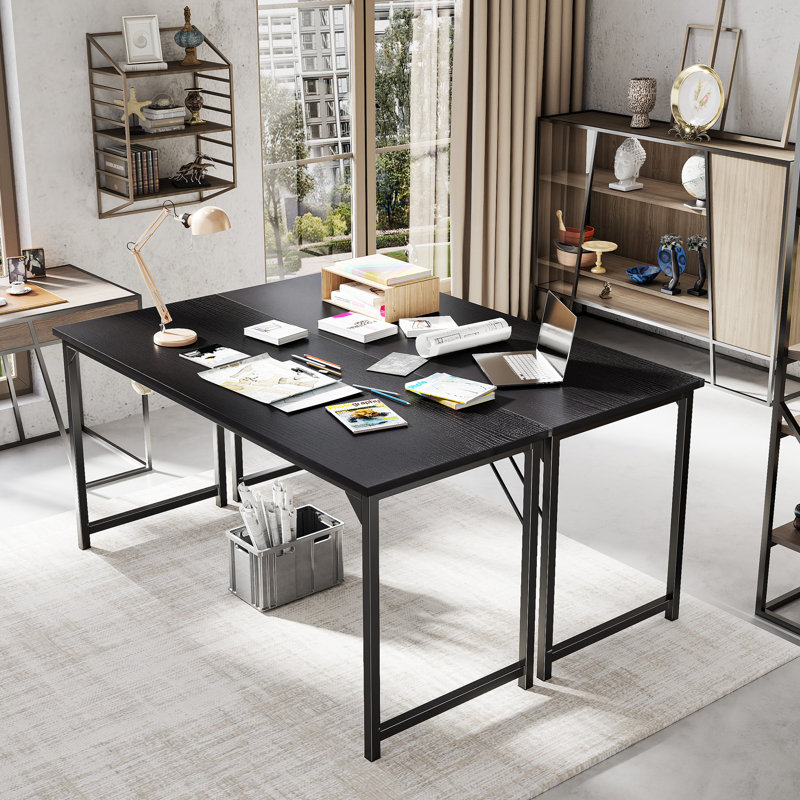 63 Inch Writing Desk, Black