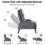 Fauteuil d'appoint et repose-pieds à dossier réglable Jonilda-98676735