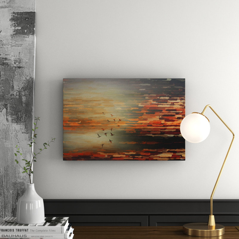 Night Flight by Parvez Taj - Wrapped Canvas Painting, 45cm H x 66cm W x 2cm D