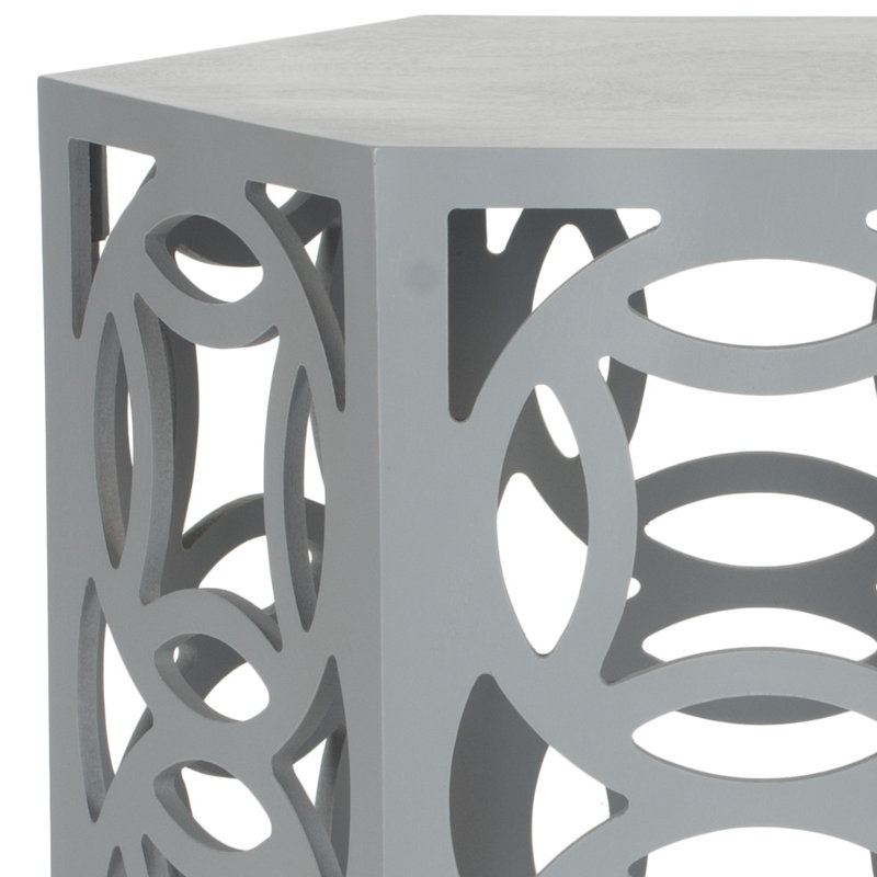 Heidi End Table, Pearl Blue Grey