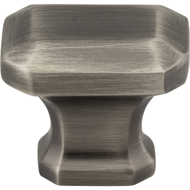 Ella Geometric Knob, Brushed Pewter