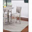 Ensemble de salle à manger à hauteur de comptoir de 5 pièces avec table carrée, tablettes et chaises à coussins pour un confort et un style modernes