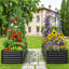 Lit de jardin surélevé galvanisé 6 pi x 3 pi x 2 pi avec support