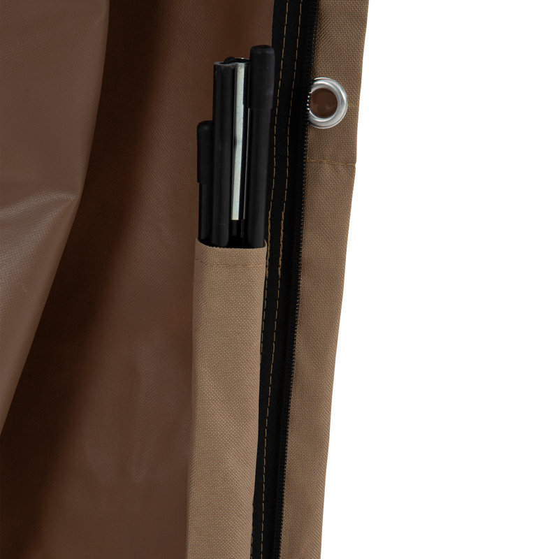 Housse de protection pour parasol d'extérieur Offset, Brun clair