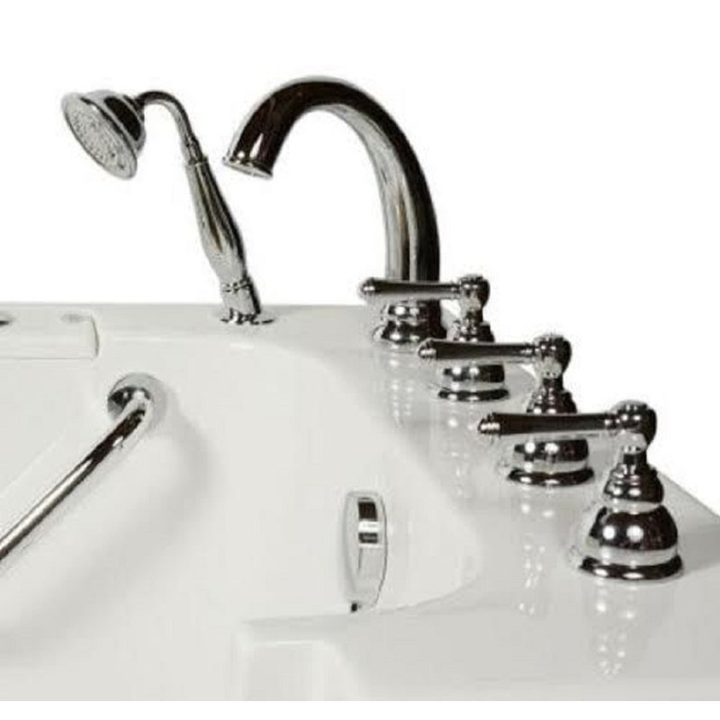 52'' x 52'' Air Fiberglass Bathtub with Faucet
