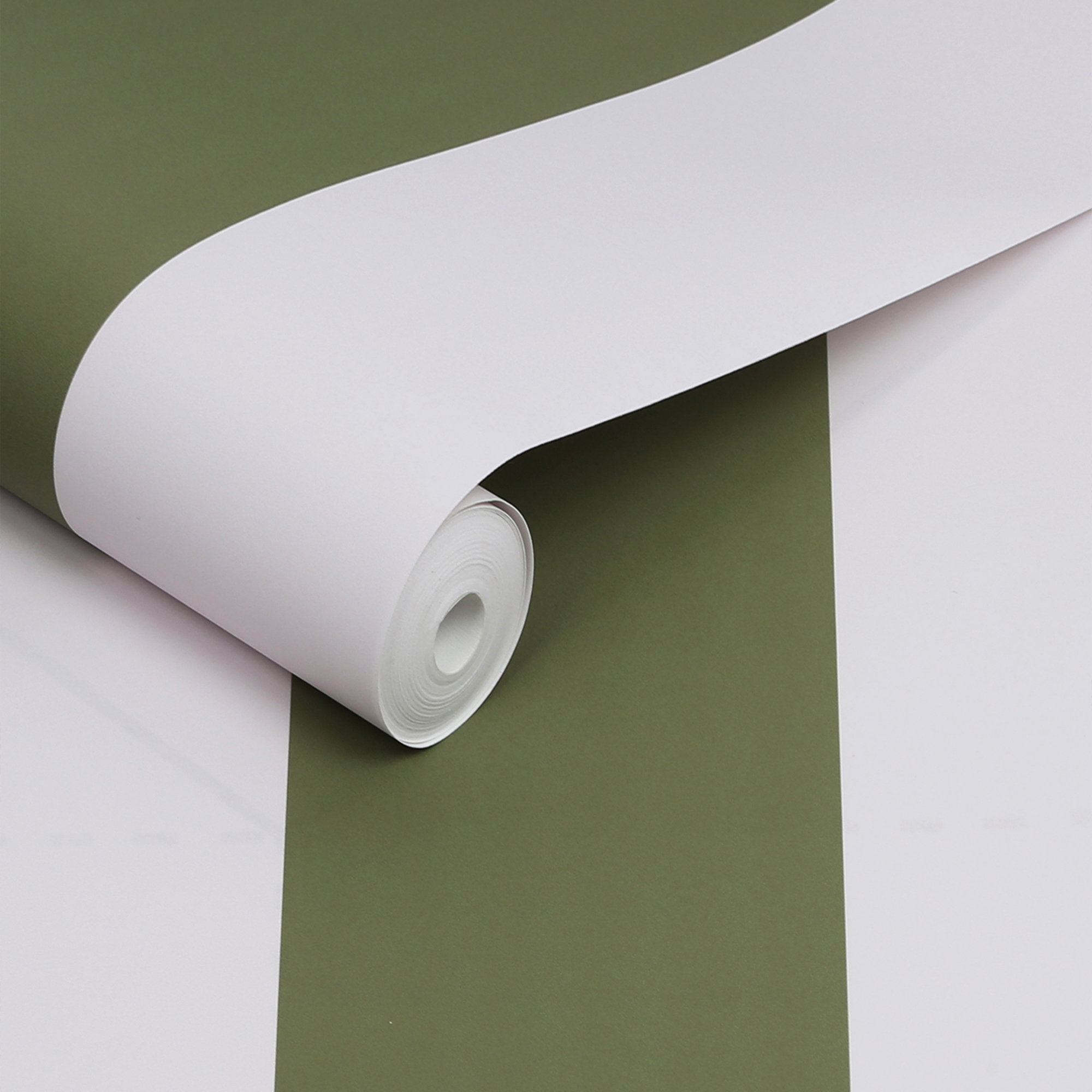 Stripe Peel And Stick Wallpaper, Olive Green