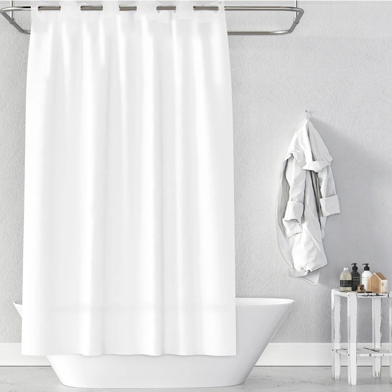 Rideau de douche rayé simple