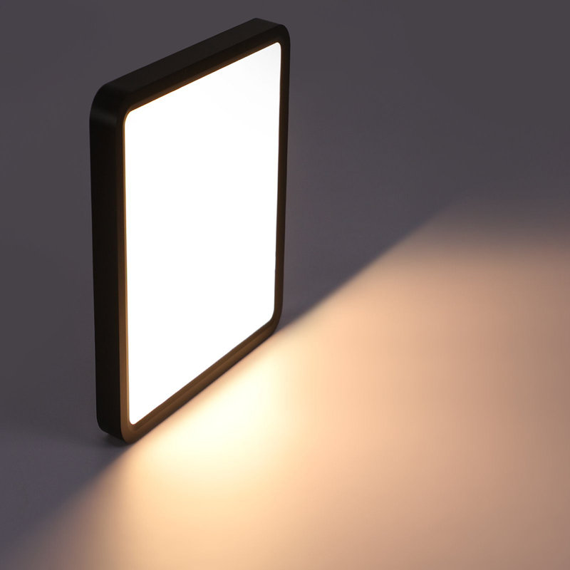 Plastic LED Flush Mount, Black