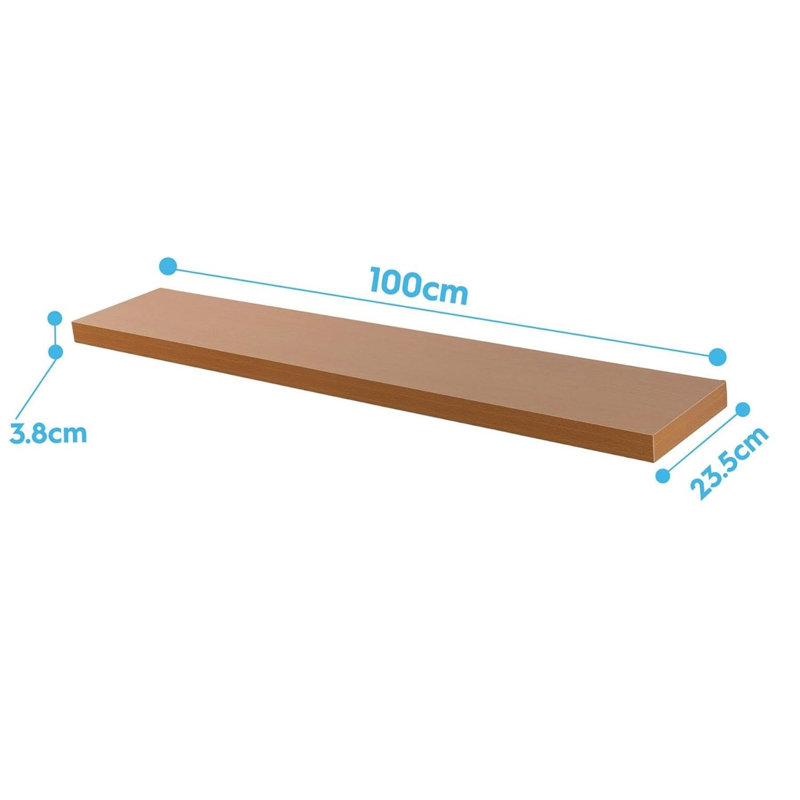 3.8cm H x 100cm W Bookcase