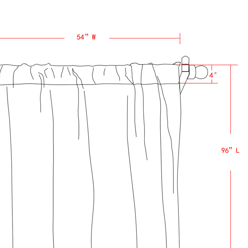 Semi Sheer Sliding Panel Pair
