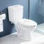 Siège de toilette allongé à ouverture lente avec couvercle