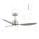 Loritta 52'' 3 - Blade Large Indooor Ceiling Fan With Light Kit and Remote, 3 LED Colors, 6 Speed Noiseless DC Motor, Timer