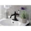 Robinet de salle de bain 1 poignée à fixation sur le comptoir avec poignée escamotable Kingston-58299265-58299266