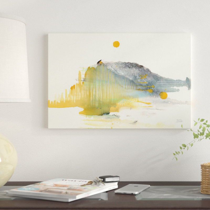 « golden ile » non disponible sur toile, H 26 po x l 40 po x P 1,5 po, Toile tendue, Pas de tapis