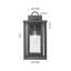 Applique murale d'extérieur à 1 lumière 8 po Ashland-630172002-630172008-630172010
