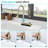 33"X22" Kitchen Sink - White Quartz Composite With Waterfall Design & Pull-Out Faucet For Workstation And Mixed Accessory Groups 33X22" Style, Assorted Packages-121635919