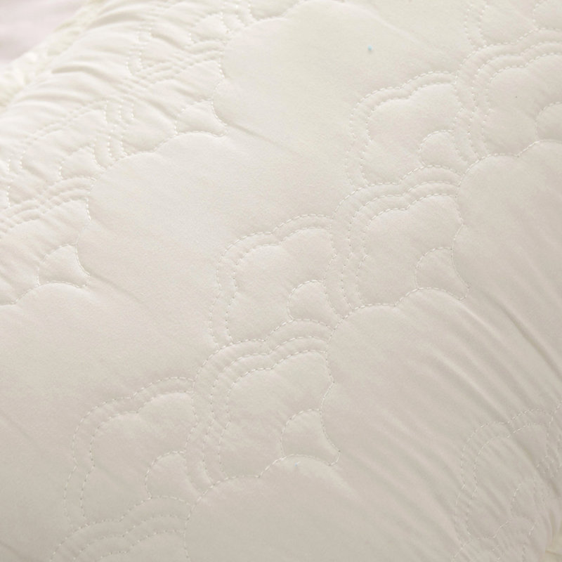 Quilted Pillow Shams for Beds (Cloud), Off White, 20" x 26"