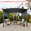 Pavillon de jardin d'extérieur 12 x 9 pi Pergola-1501400854