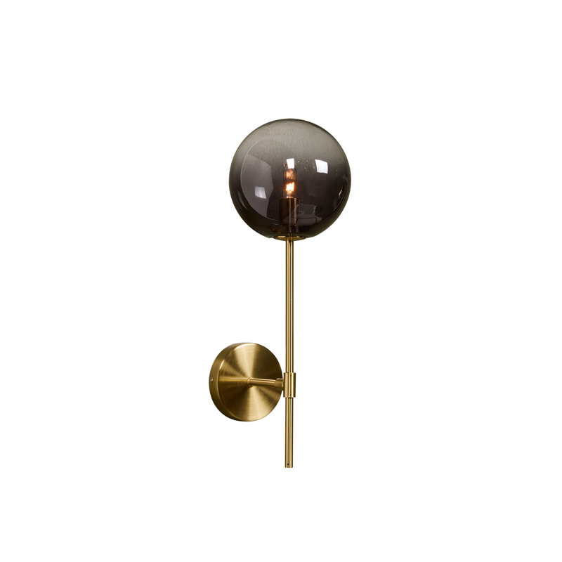 Izora Sconce, Smoked, Brass