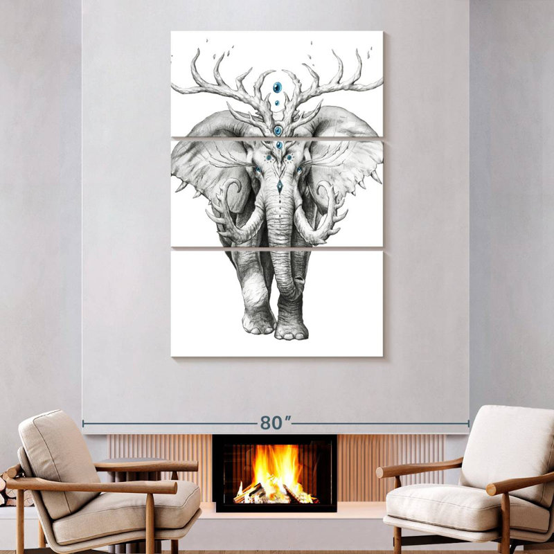 Brampt Elephant Soul, 74" H x 48" W