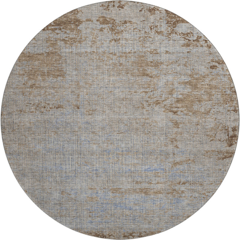 Premium Machine Washable Jakiyra AMF1901 Modern Rug, Round 8'