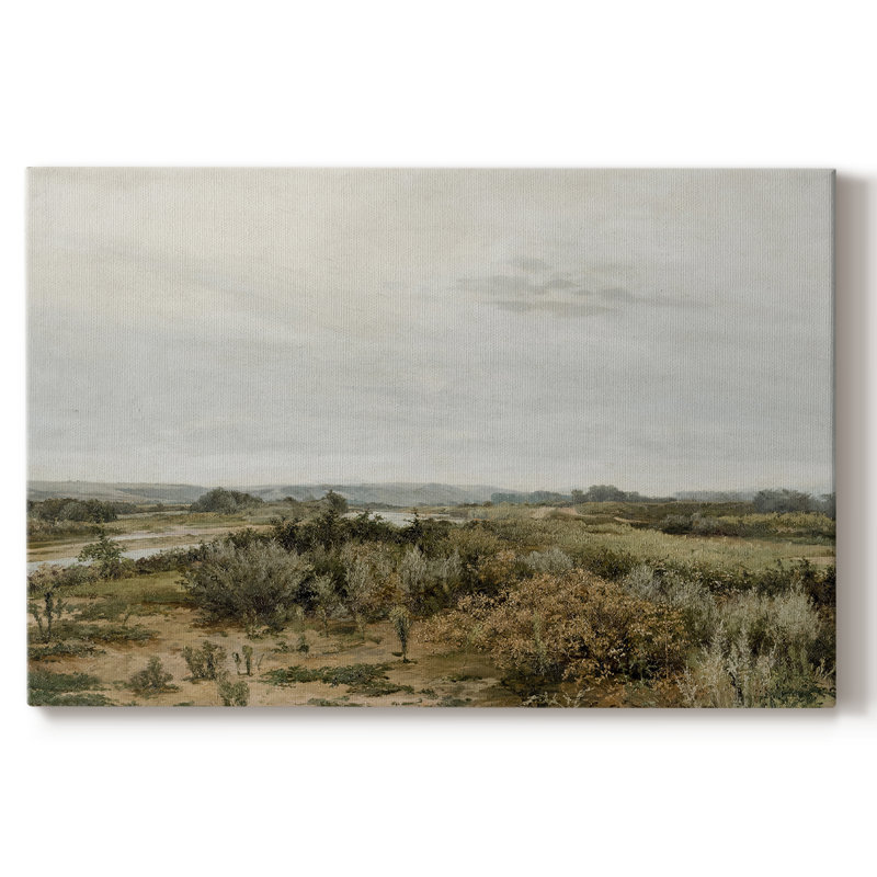 Paysage rétro - CMXL, H 9 po x l 13 po, Toile tendue