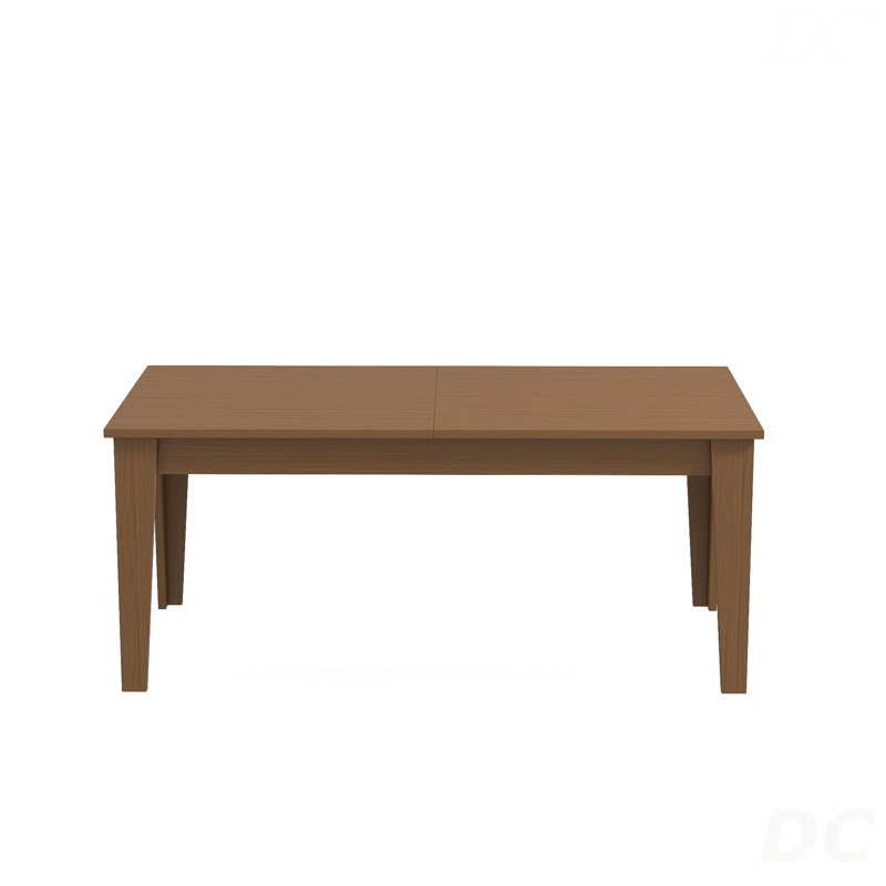 Table de salle à manger, grande table de cuisine extensible de 106,3 po, Chêne, Chêne