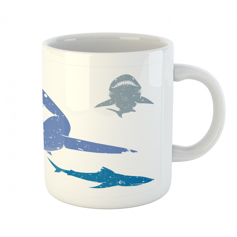 Grande tasse à café shark
