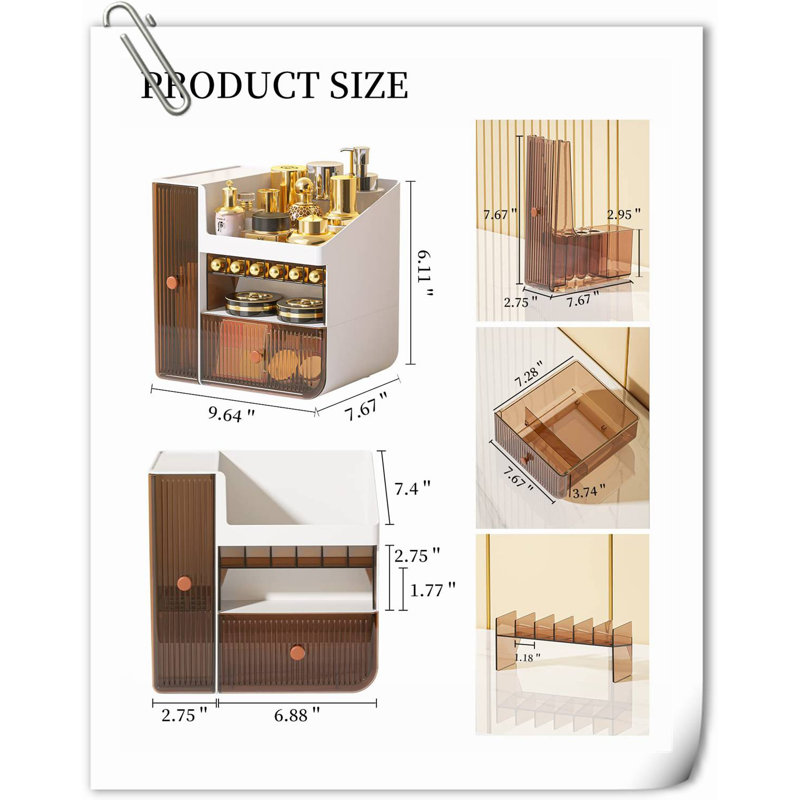 Organisateur de maquillage en plastique Avantika