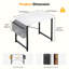 Bureau d'ordinateur 31 po avec structure en métal, surface imperméable et sac de rangement - idéal pour le bureau-1676133825-1676133826