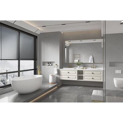 84 po X P 48 po Miroir de salle de bain H