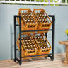 Williston Forge Drinks Crate Rack For 4 Crates With Industrial Wheels ...