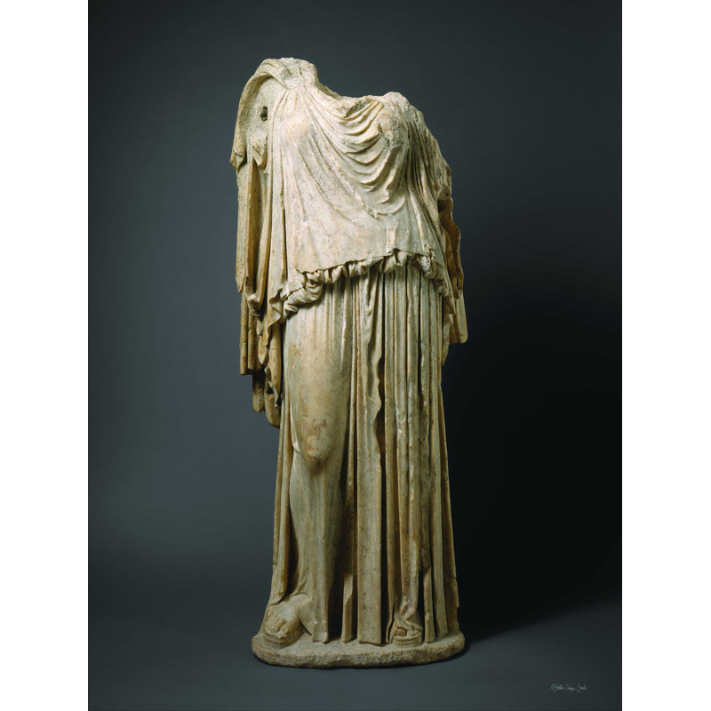 Statue romaine - photographie sur toile tendue, H 48 po x l 36 po