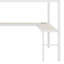 Lit mezzanine avec bureau en L et port USB, garde-robe, tablette et DEL