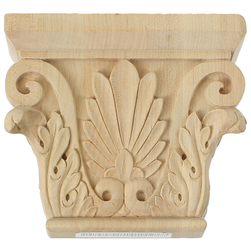 Petit Chesterfield Capital (convient aux pilastres jusqu'à l 3 7/8 po x P 1 po), 6,5 po x 5,5 po x 2,5 po, Aulne