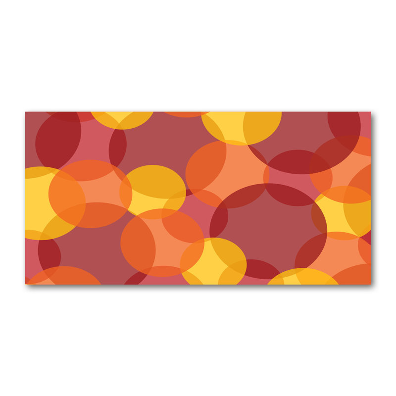 Coloured Circles - Wrapped Canvas Print