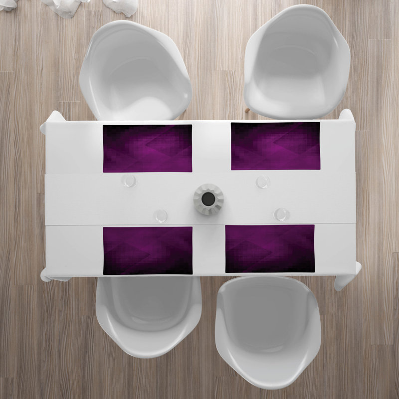 Polyester Abstract Rectangle Placemat