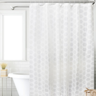 Rideau de douche en plastique imperméable et résistant aux moisissures, très grand, de taille 70,87 x 78,74 pieds, adapté aux cloisons de salle de bain