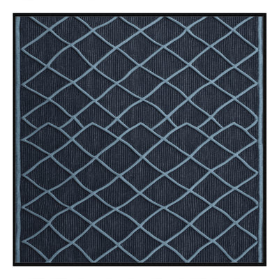 Machine Washable Trellis Gray Area Rug