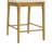 Tobias Coastal Modern Wood Counter Height Kitchen Bar Stool In Amber Glow Finish With White Boucle Fabric Upholstered Seat - Set Of 3-1583347407-1583347394-1583347396