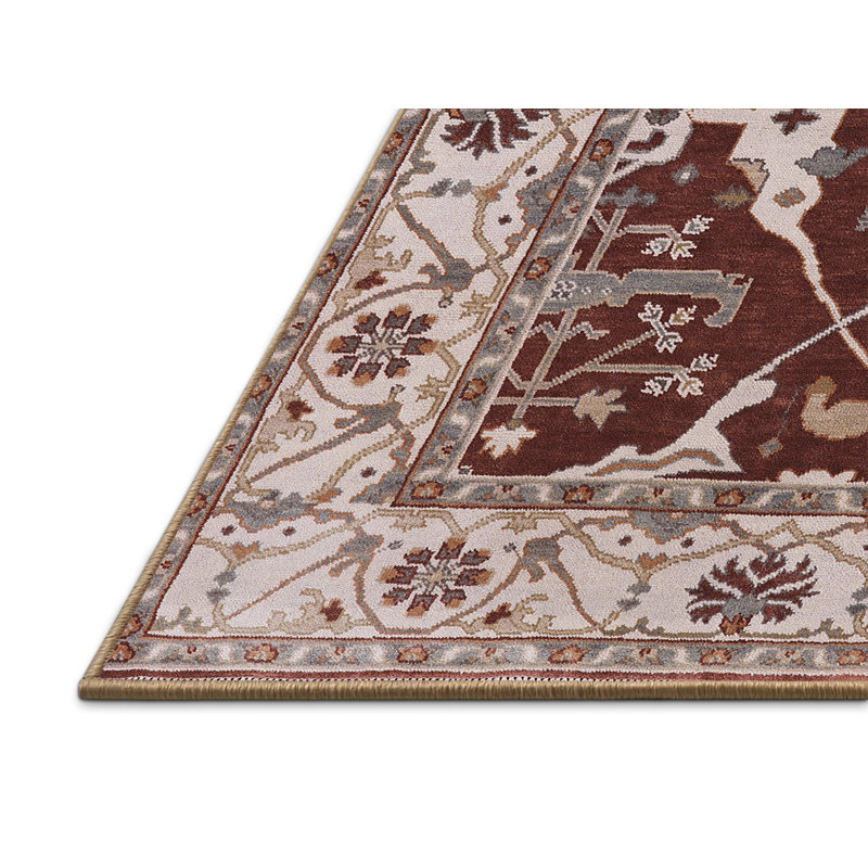 Tapis oriental beige / brun / gris Haith, Rectangle 8 pi x 12 pi