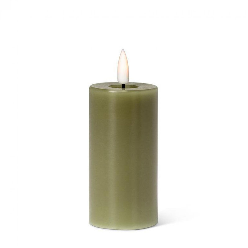 Bougie à DEL sans flamme, Vert, 4 po x 2 po sans flamme