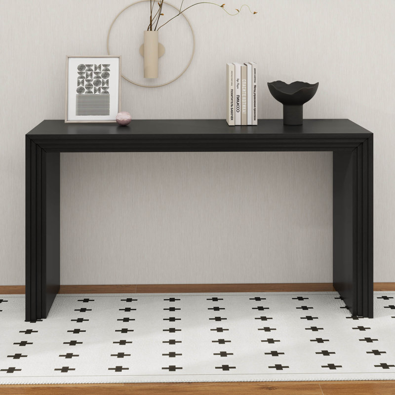 Table d'appoint en bois Farmhouse, Noir